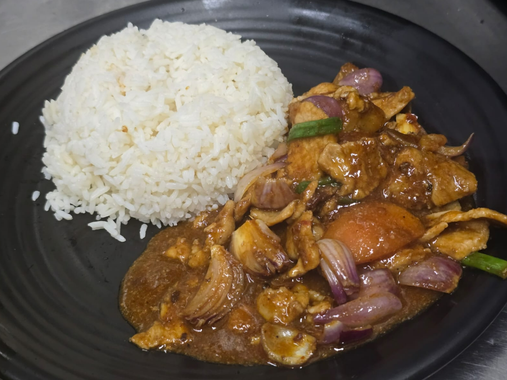 Sambal Pork Slice with Rice